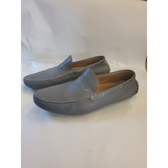 Hugo Boss Men’s Moccasin Slip-On Soft Leather Loafer Blue BlueSize 43/US 9.5 main image 5